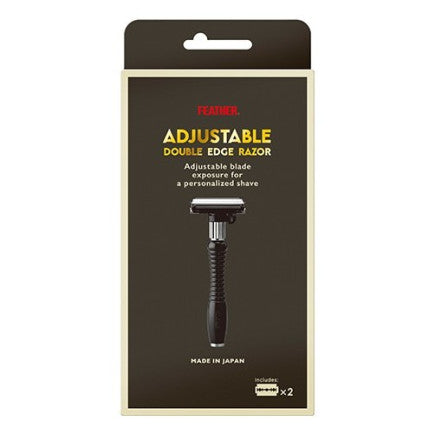 FEATHER Adjustable Double Edge Safety Razor