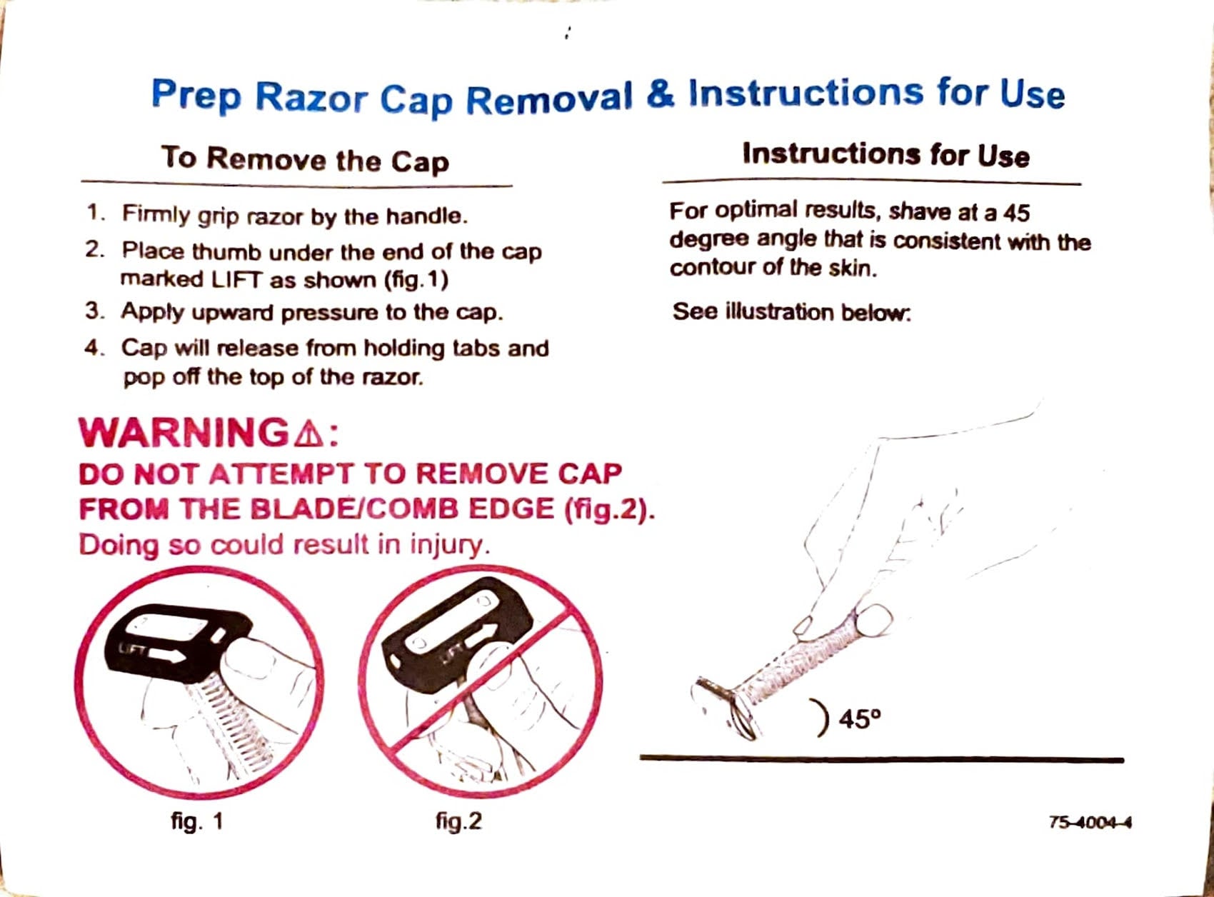 Personna Double-Edge Prep Razor