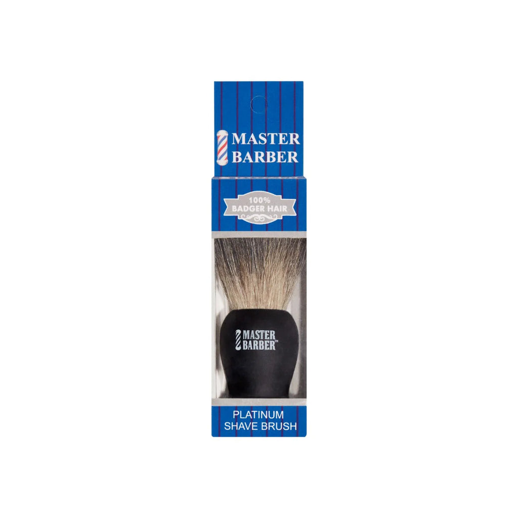 Master Barber Platinum Badger Shave Brush
